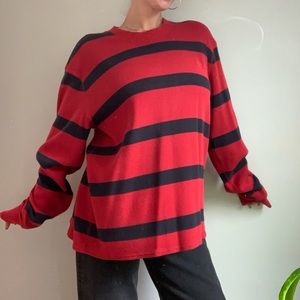 Timberland red/black stripped thermal